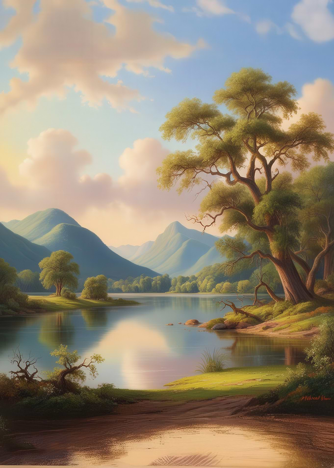 Serene Lake Landscape