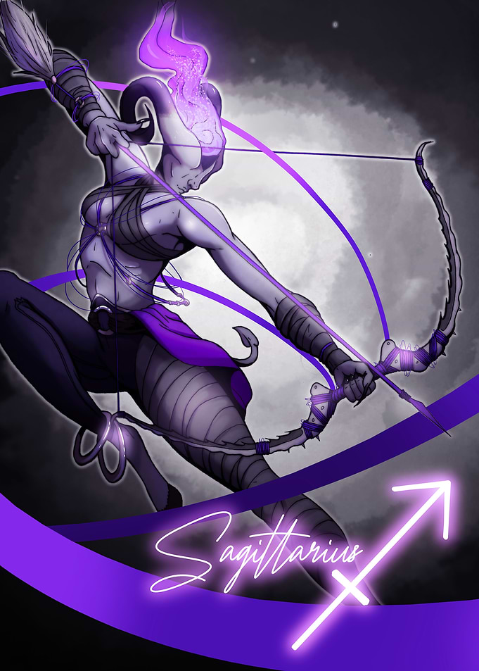 Sagittarius Zodiac Art
