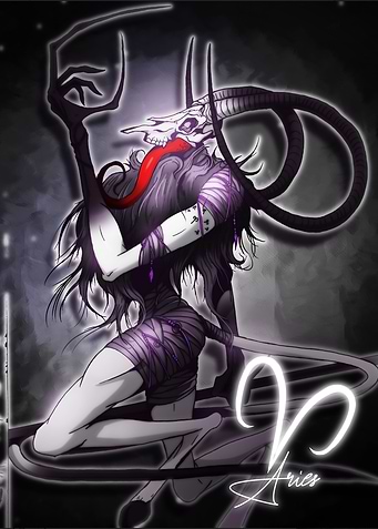 Aries Zodiac Sign Art