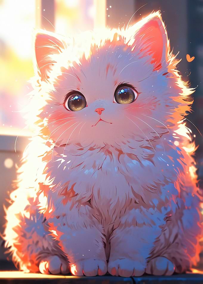 Cute White Kitten
