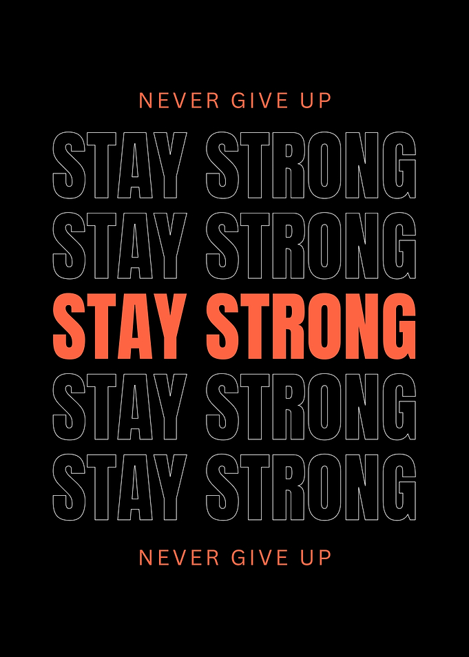 Stay Strong Motivational Poster
