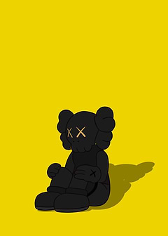 Black &amp; Yellow Kaws
