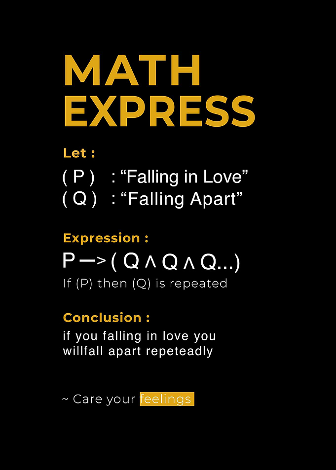 Math Express: Love &amp; Falling Apart