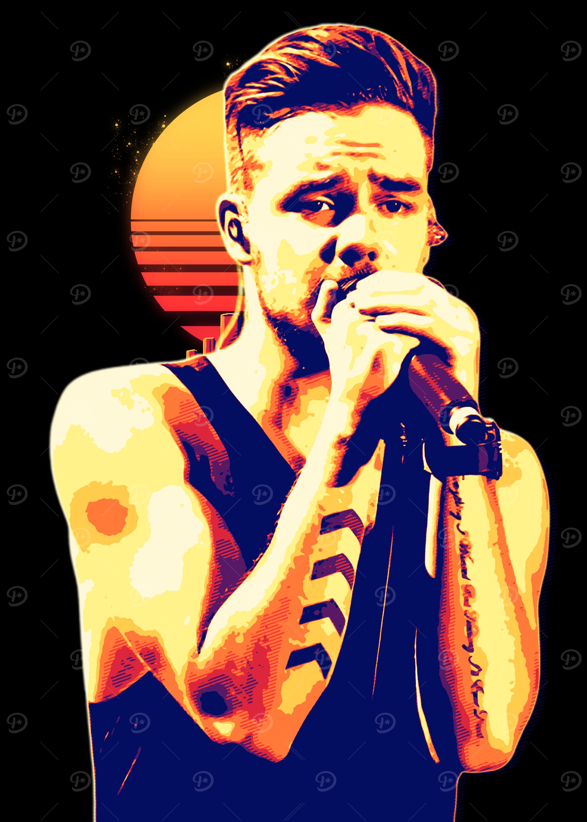 Liam Payne Retro Art