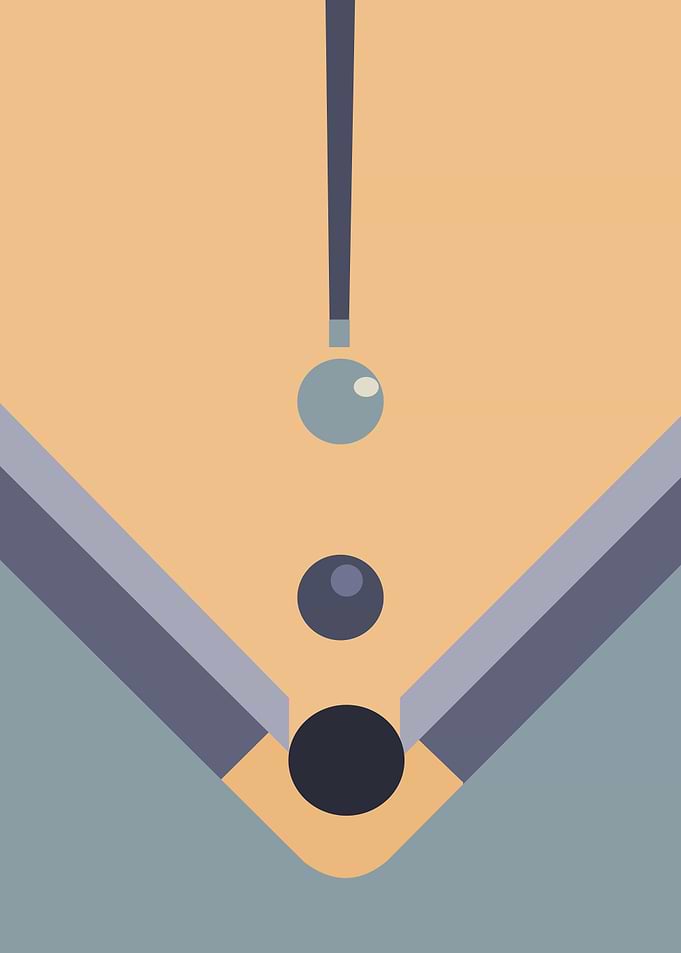 Pool Game Illustration