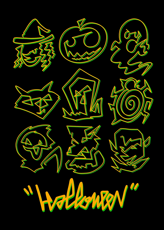 Halloween Line Art
