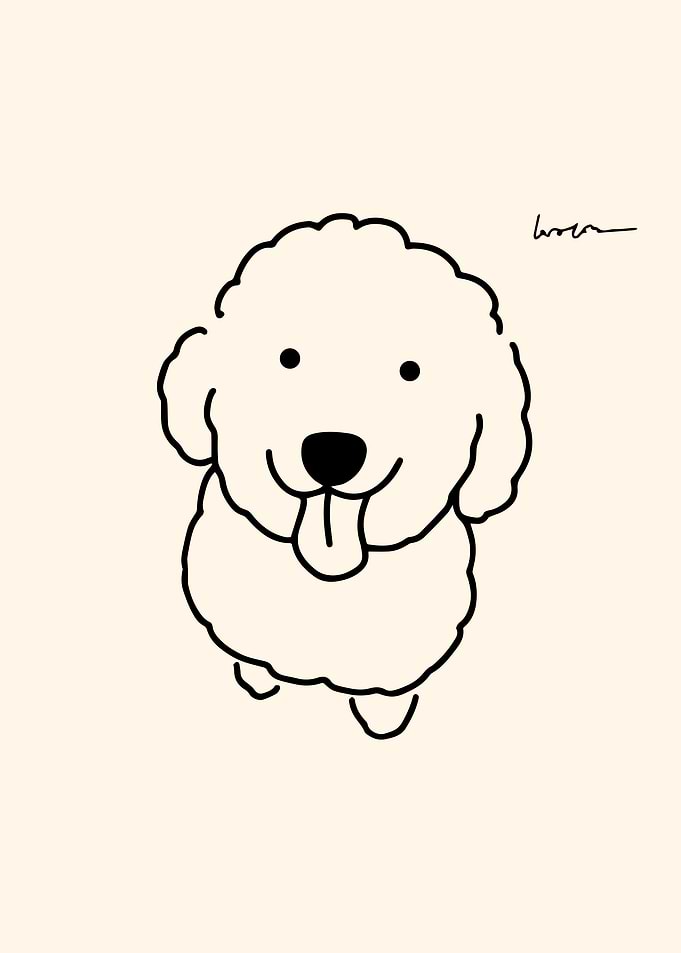 Adorable Poodle 🐶 illustration - 5