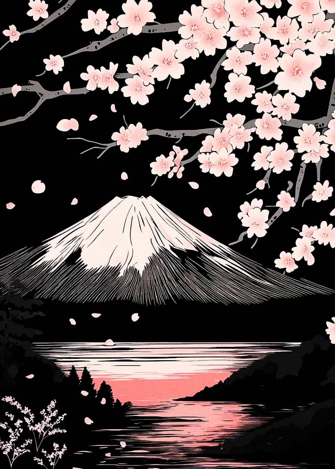 Mount Fuji & Cherry Blossoms