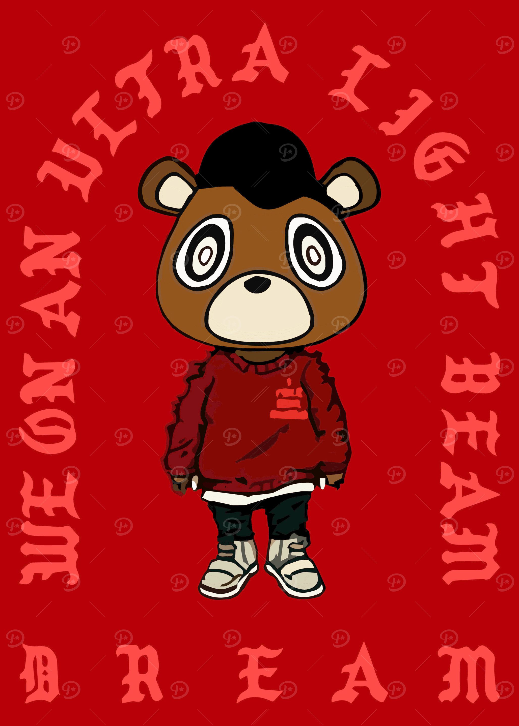 Kanye West Bear Illustration