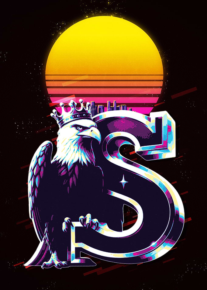 Eagle & S Retro Art