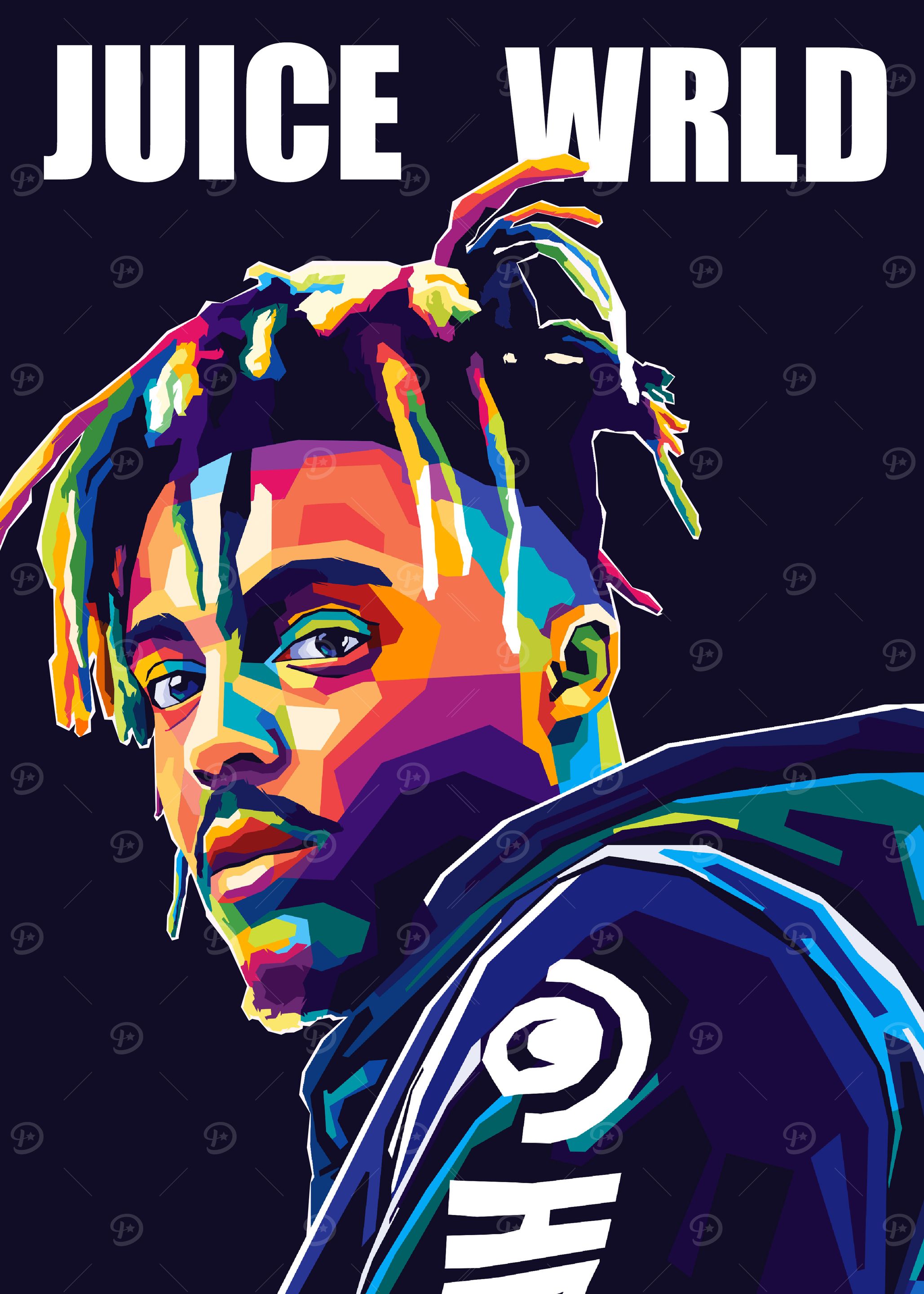 Rapper Juice Wrld Pop Art