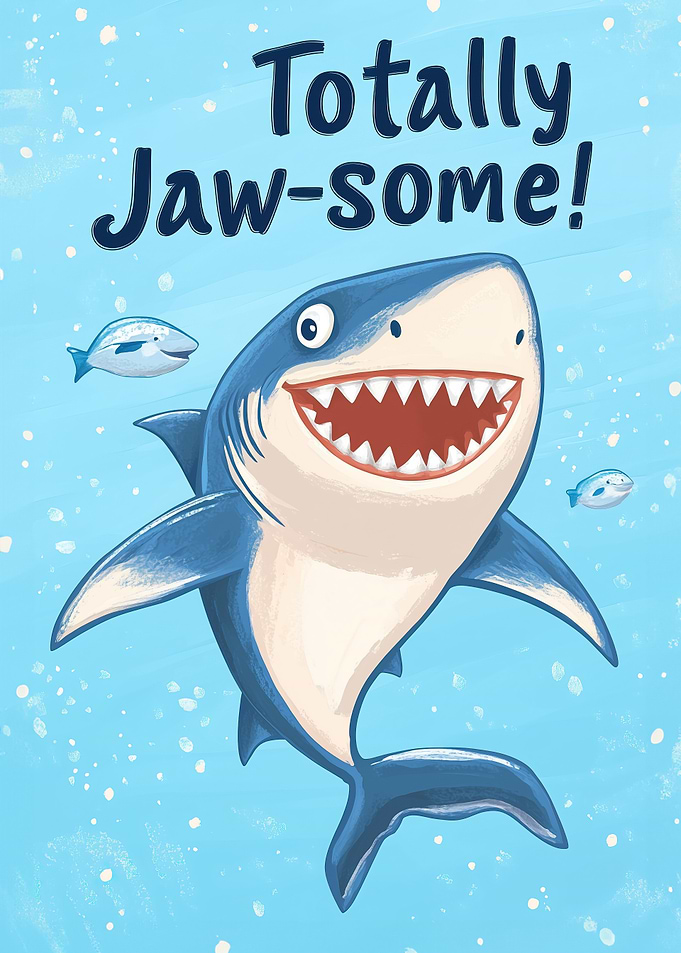 Smiling Shark Illustration