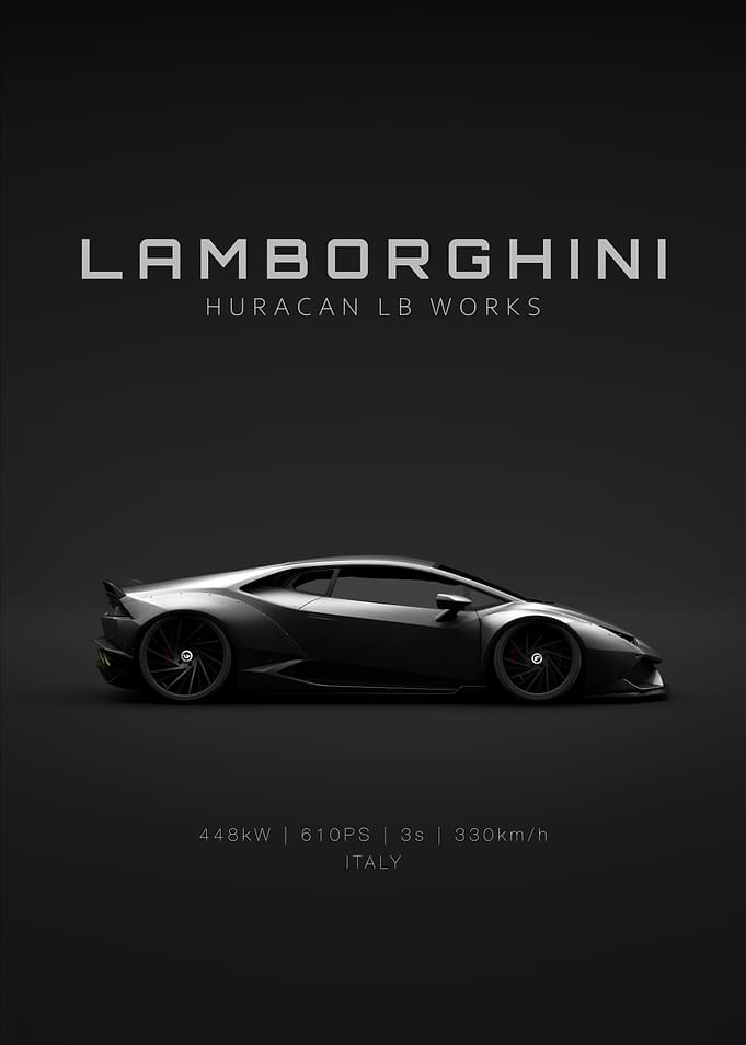 2015 Lamborghini Huracan LB Works - Black - Specs