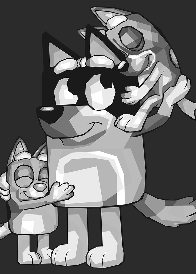 Bluey Family Hug