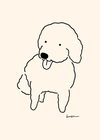 Adorable Poodle 🐶 illustration - 2