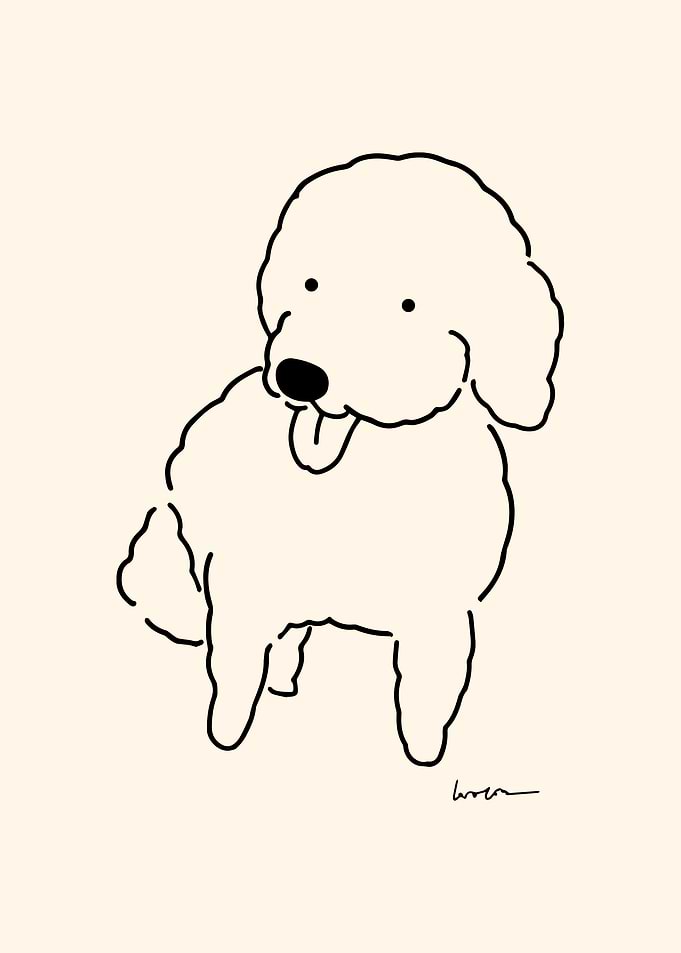 Adorable Poodle 🐶 illustration - 2