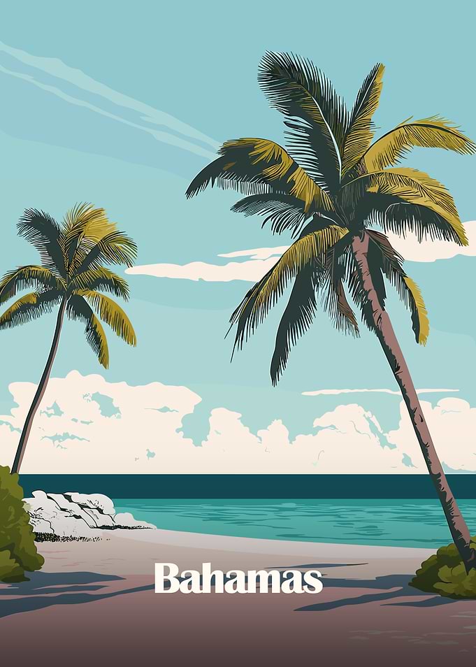 Bahamas Palm Tree Beach