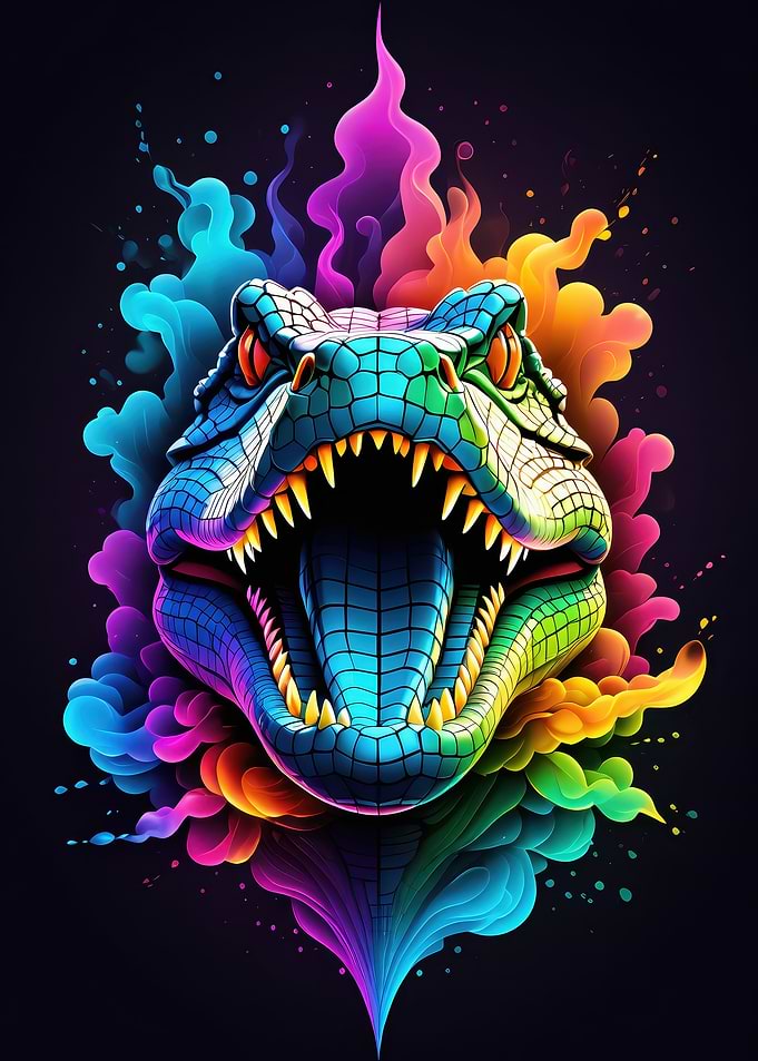 Rainbow Alligator