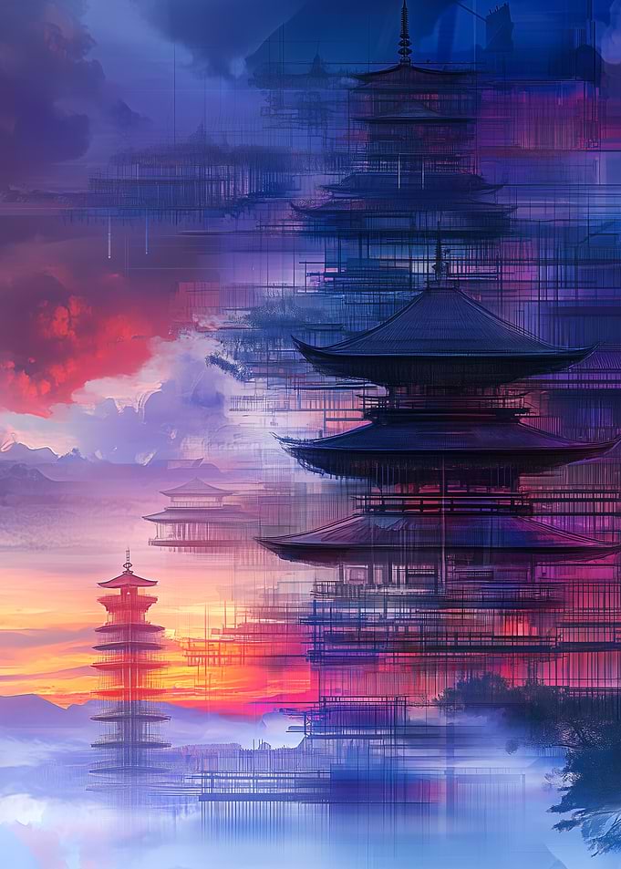Ethereal Japanese Architecture