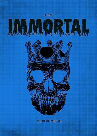 Immortal Black Metal Skull