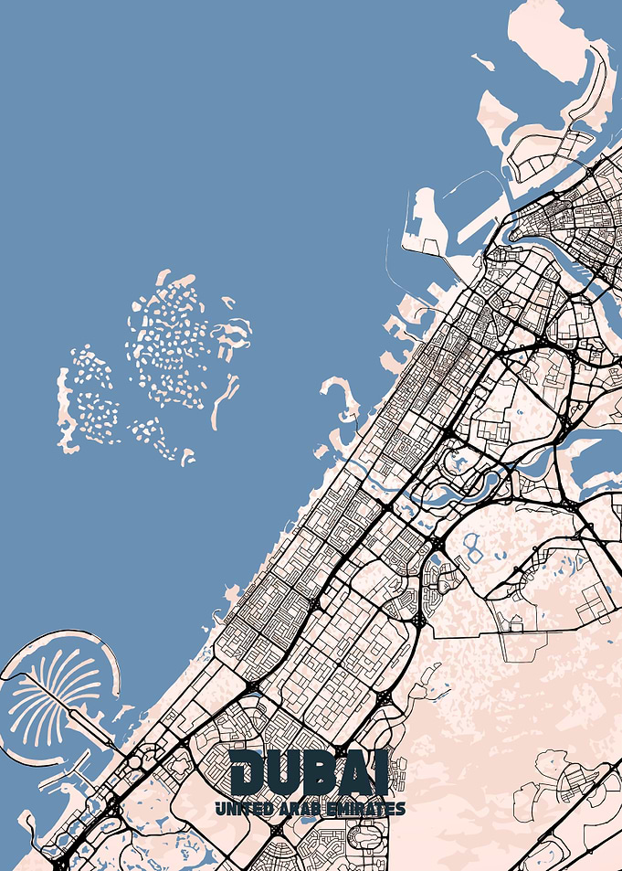 Dubai City Map