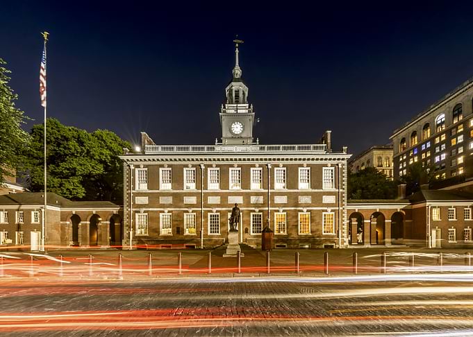 Independence Hall Night View