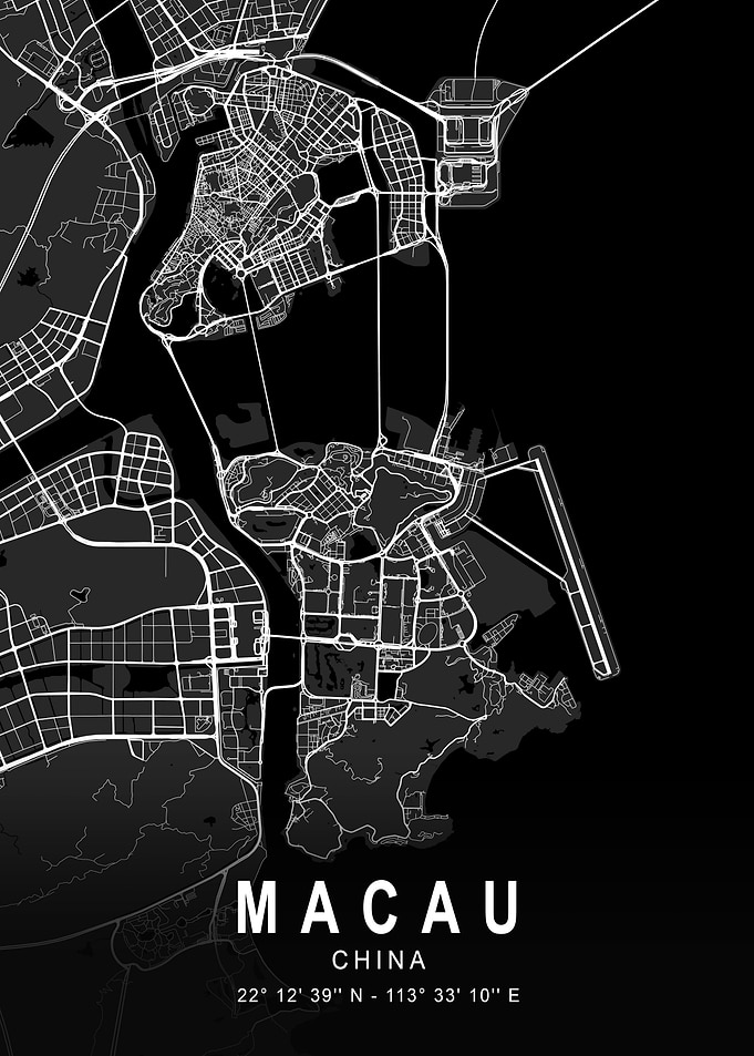 Macau Dark City Map
