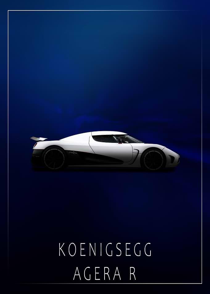 Koenigsegg Agera R Super Car Poster