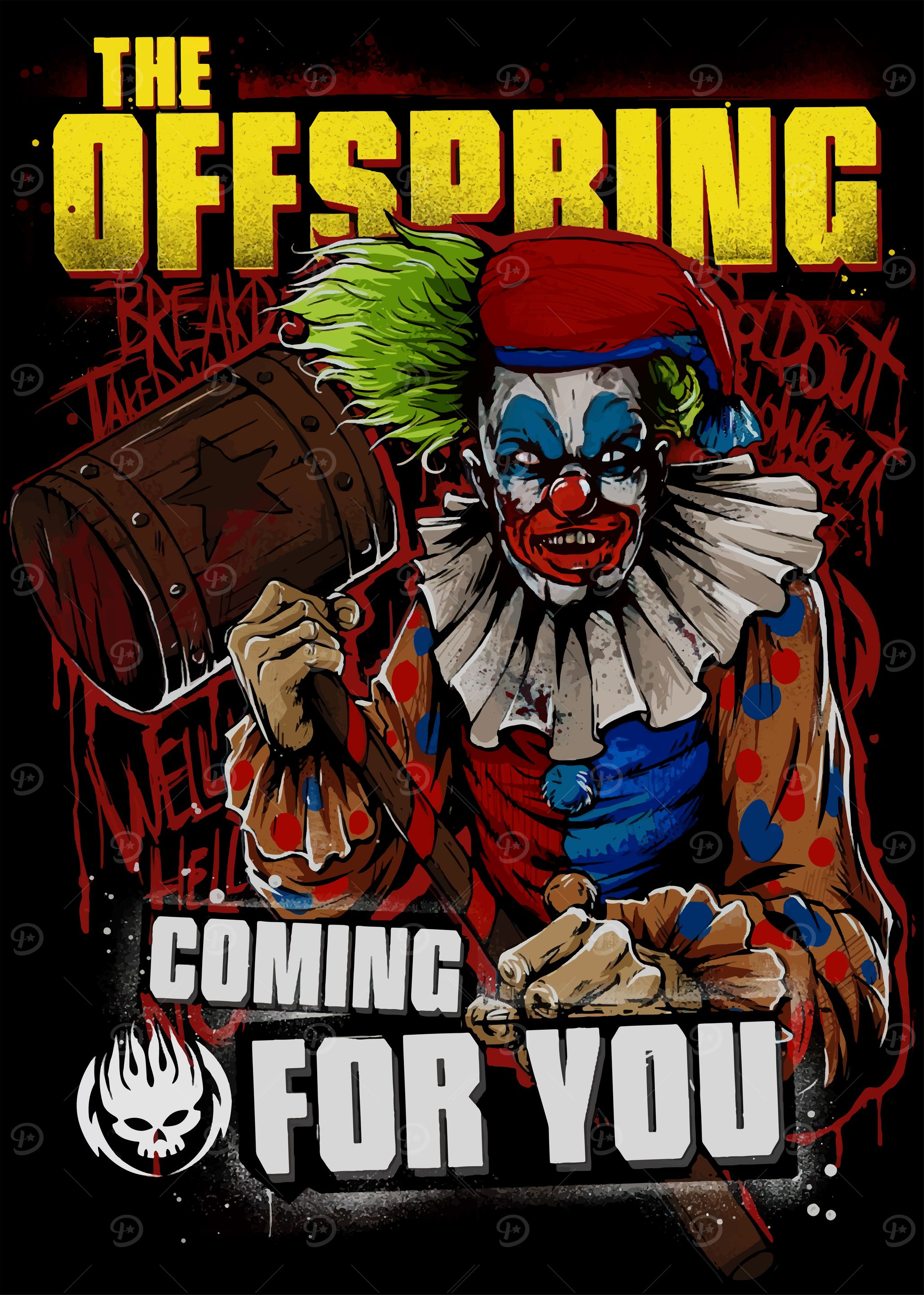 The Offspring Clown Poster