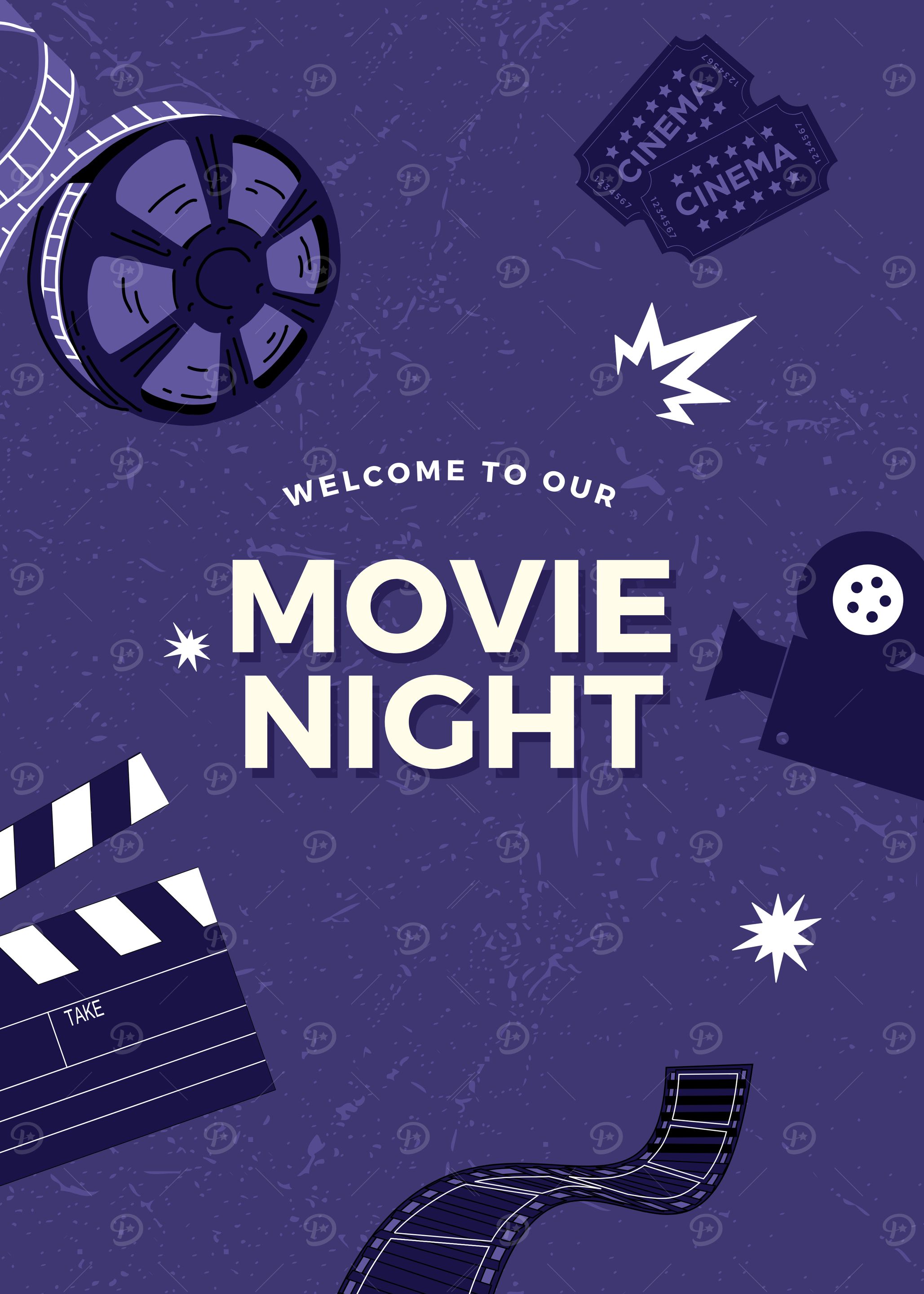 Movie Night Poster