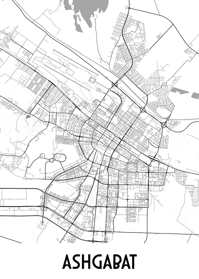Ashgabat City Map