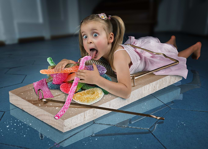 Girl in a Candy Trap
