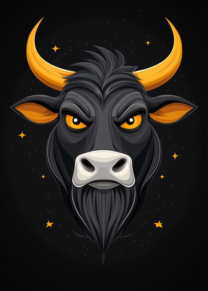 Black Bull with Golden Horns