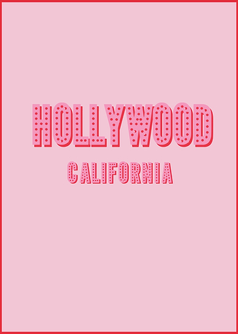 Hollywood California Print