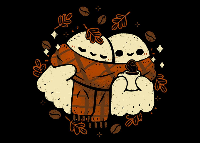 Cozy Coffee Ghosts