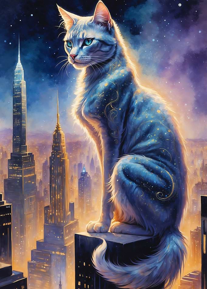 Cat on Skyscraper