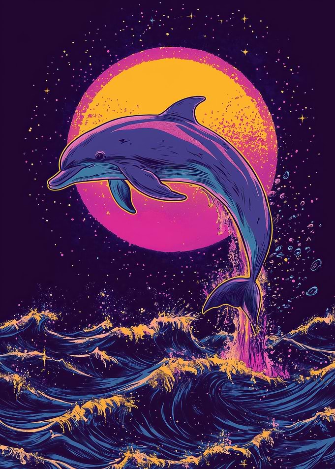Dolphin Sunset