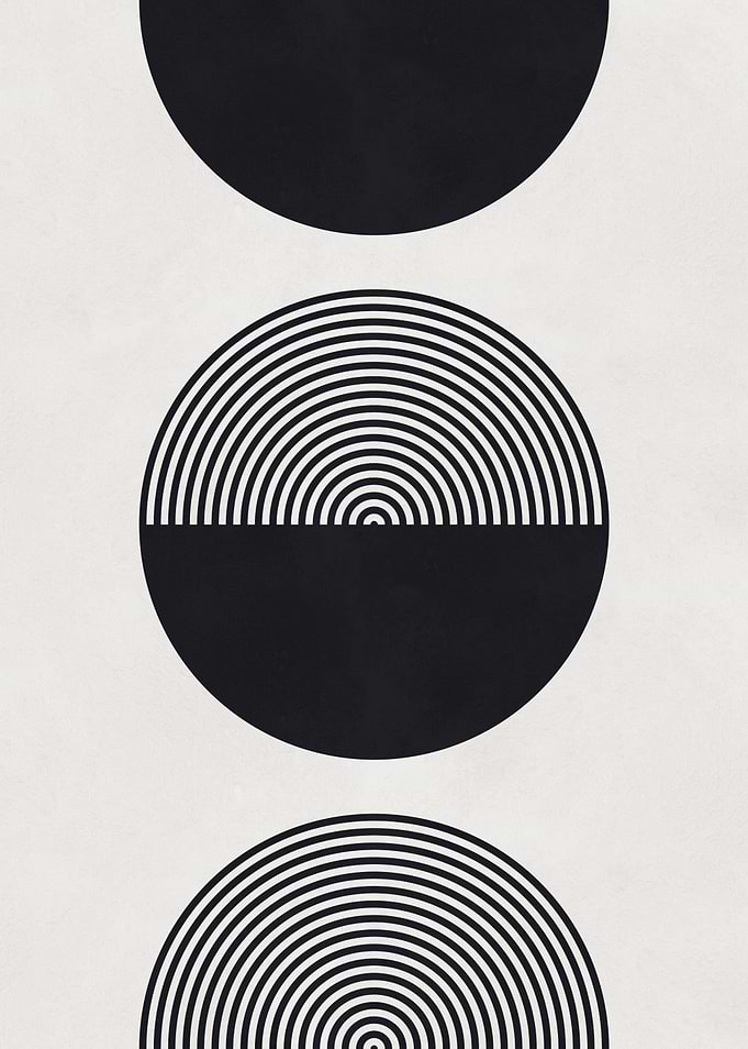 Abstract Circles Print