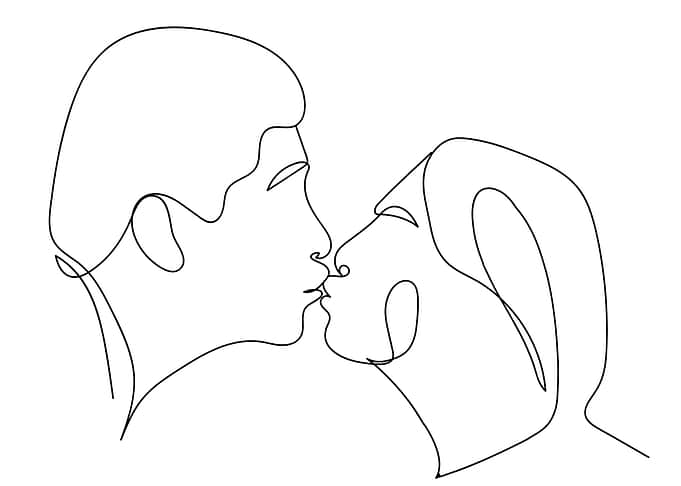 One Line Kiss