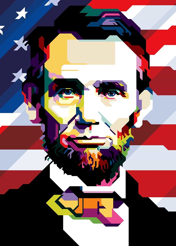 Abraham Lincoln Pop Art