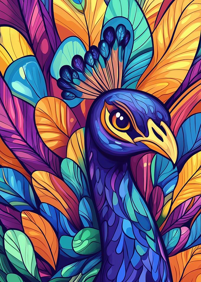 Peacock Feathers Art