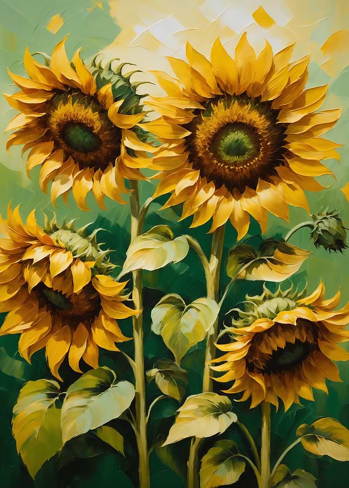 Sunflowers in Bloom