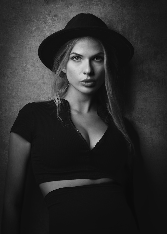 Woman in Black Hat