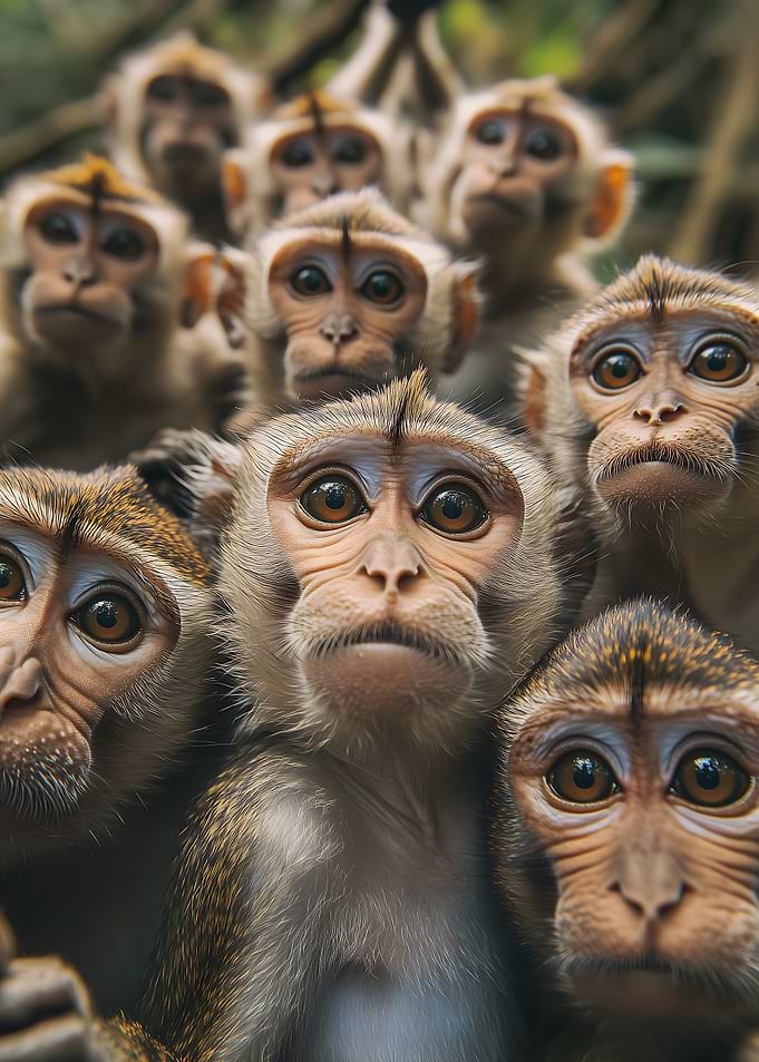 selphie Monkey Faces