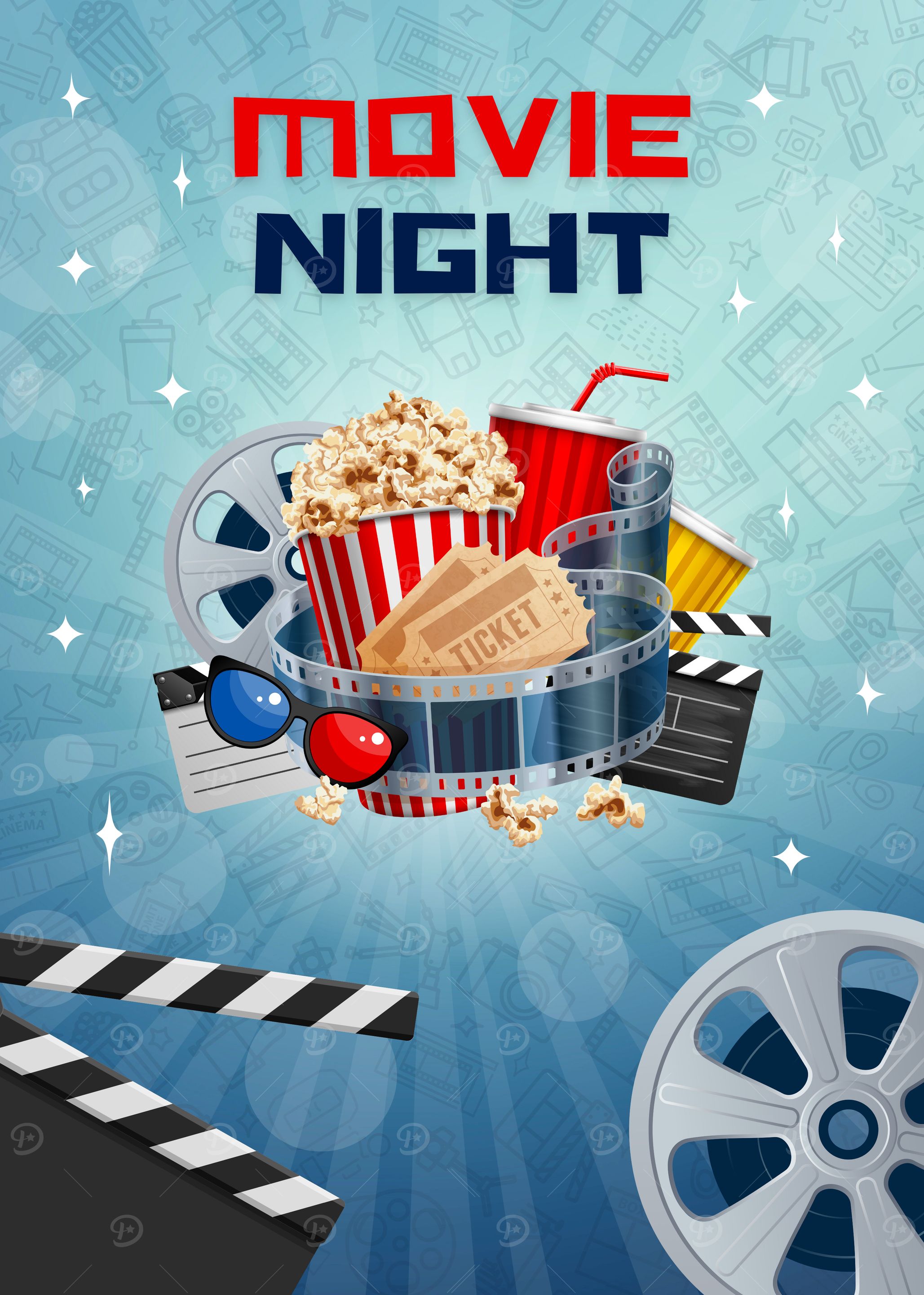 Movie Night Poster