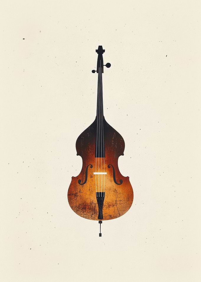 Double Bass Illustration