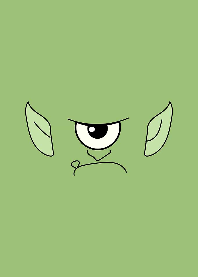 One-Eyed Monster Face