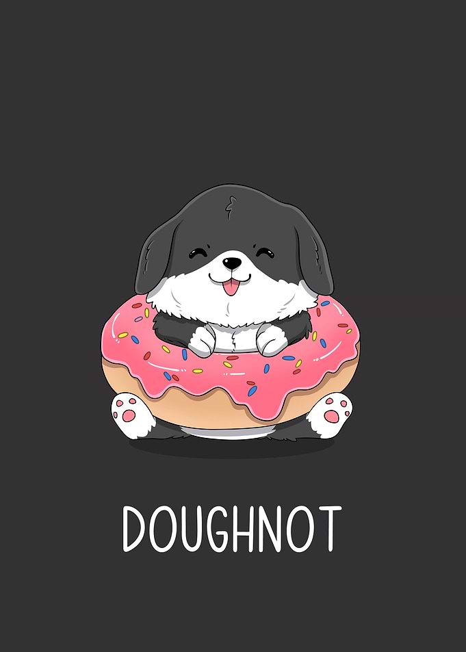 Cute Dog Donut