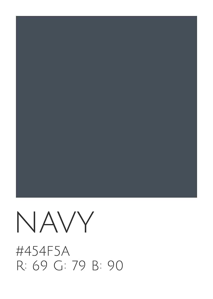 Navy Color Palette