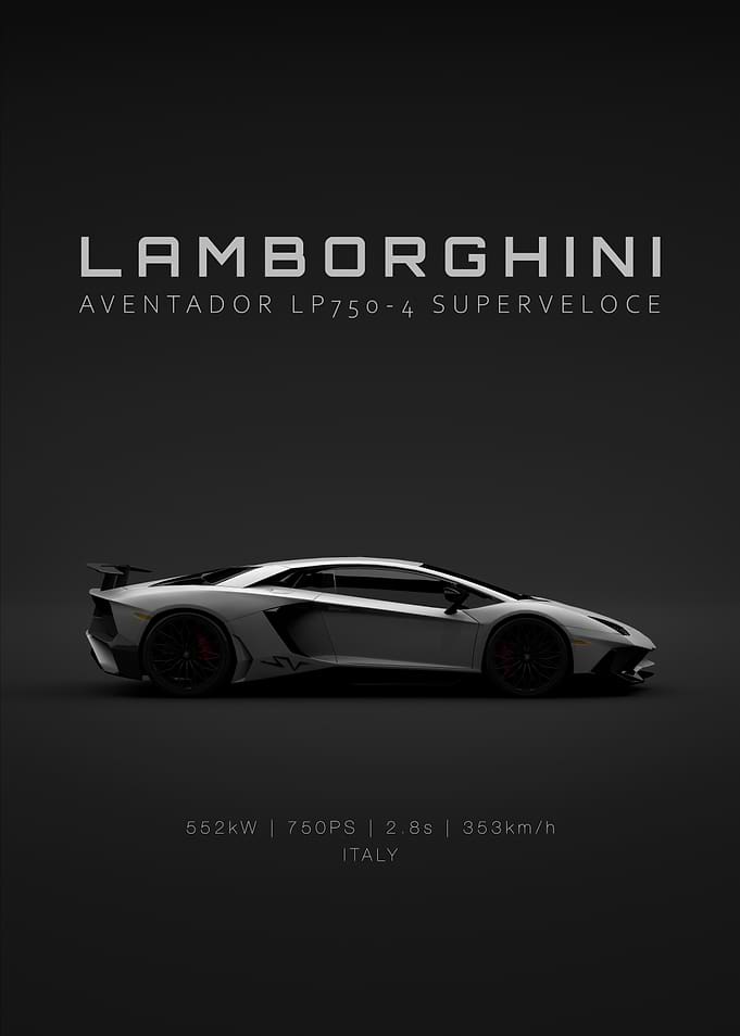 2016 Lamborghini Aventador lp750-4 SV - Silver - Specs